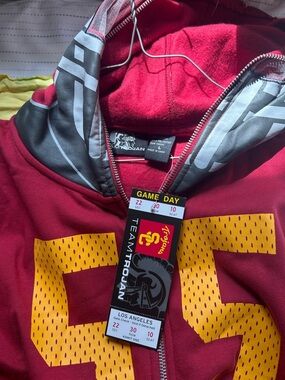 USC Trojans Maroon Zip-Up Team Hoodie